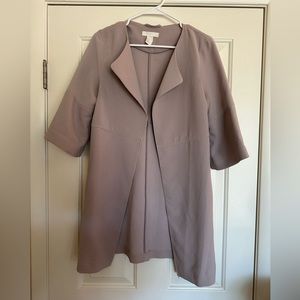 Mauve short sleeve business jacket